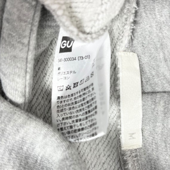 GU Honda Big Logo Pullover Hoodie Gray Size Medium Made in Bangladesh View 5