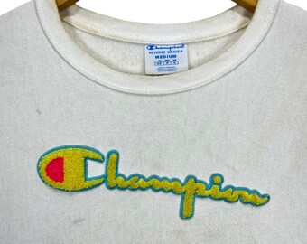 トップス Vintage championReverseWeave Lime Yellow Champion Reverse Weave Yellow/Mustard Crewneck Sweatshirt