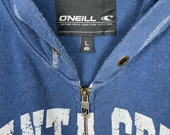 Oneill Santa Cruz California Zipper Hoodie Light Jacket Blue