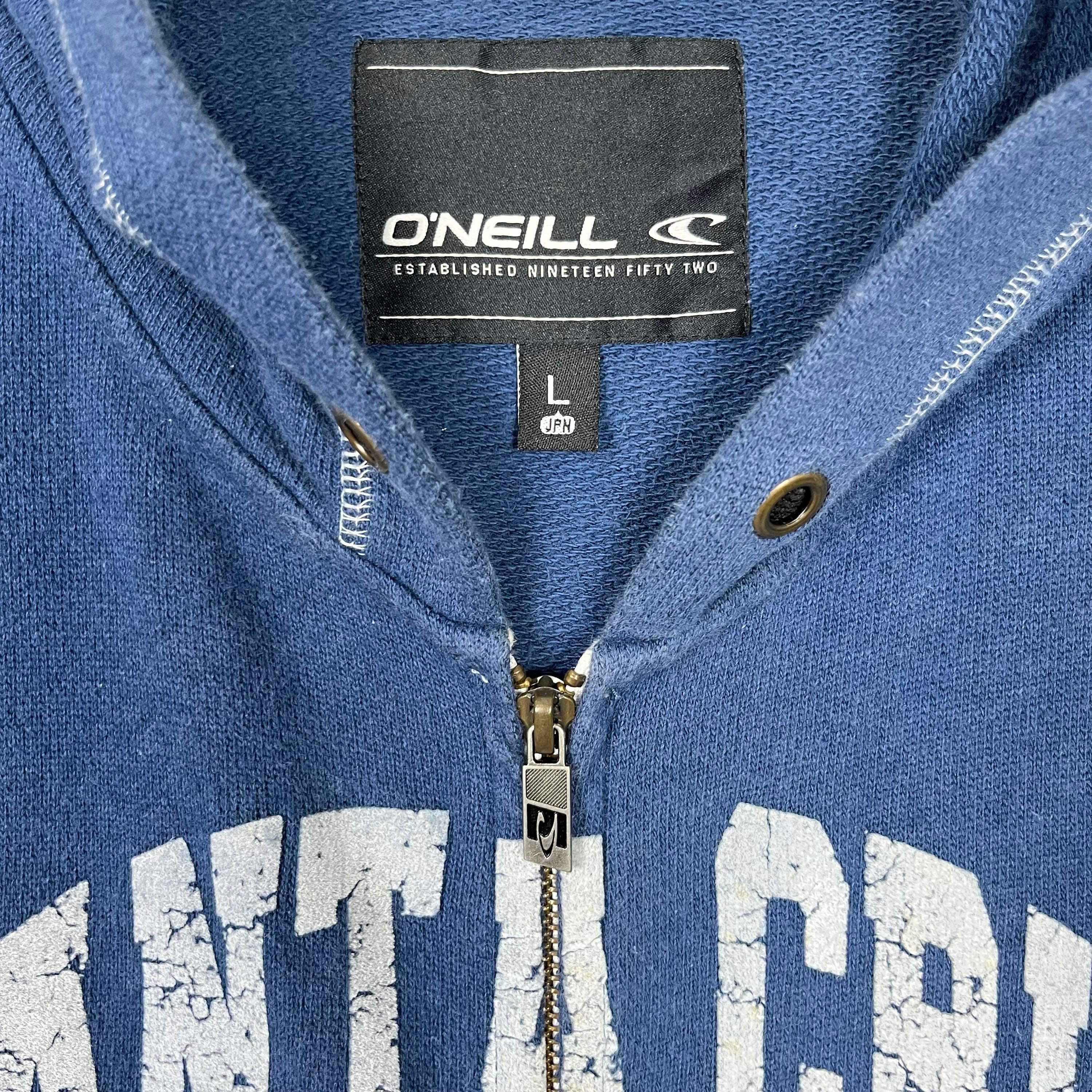 Oneill Santa Cruz California Zipper Hoodie Light Jacket Blue