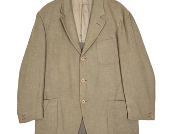 Ermenegildo Zegna Soft Blazer Jacket Italian Designer Luxury Brand Brown Color Size Extra Large XL Made in Italy