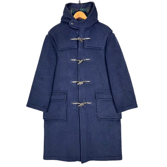 Blue duffle coat mens discount