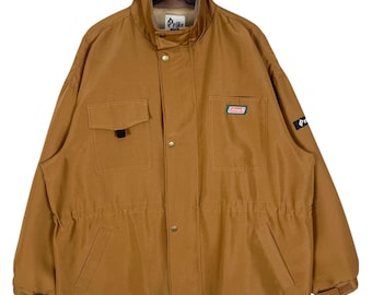 Kirin Fire X Coleman Brown Jacket: Embroidered Logo