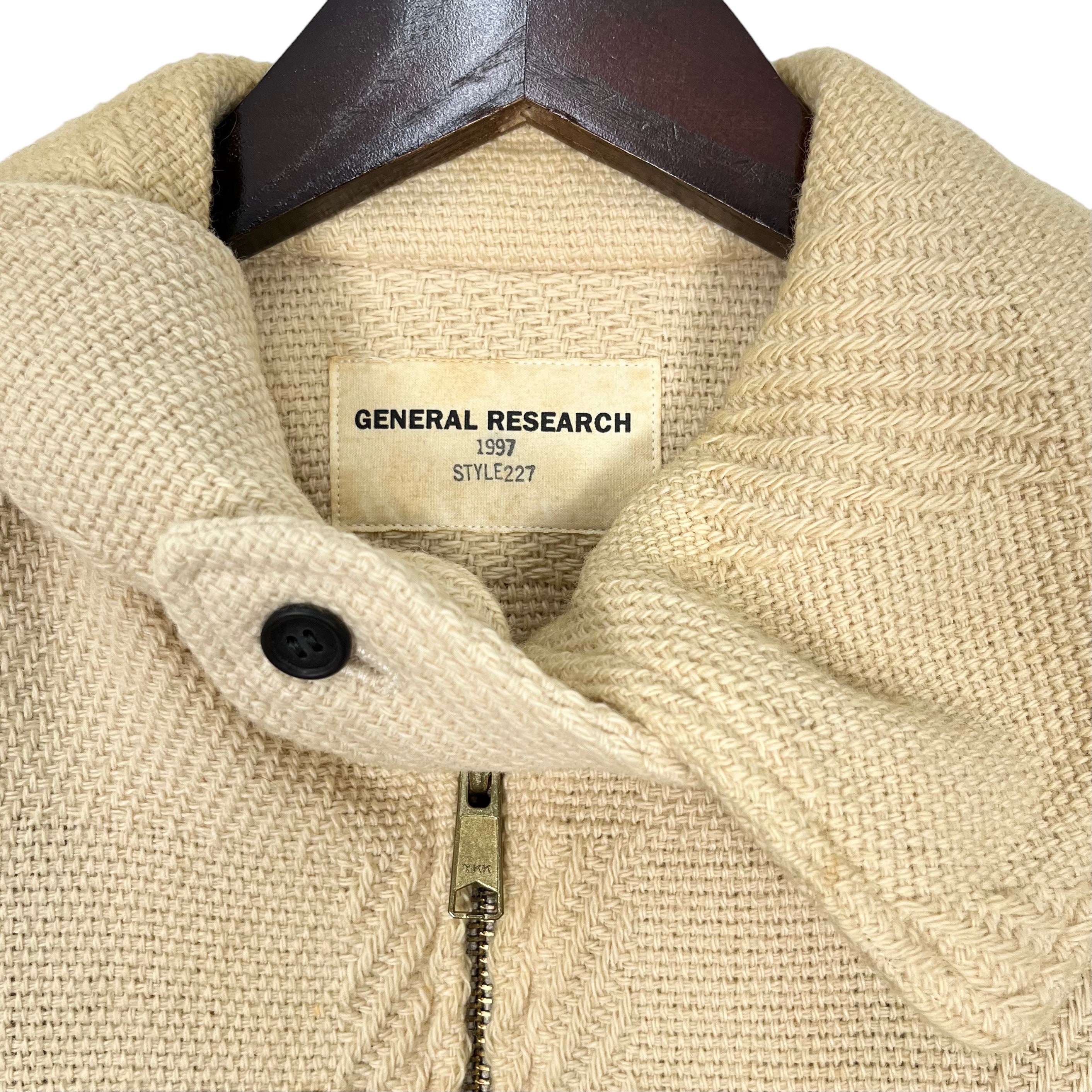 Vintage 1997 General Research Knit Zipper Chore Utility