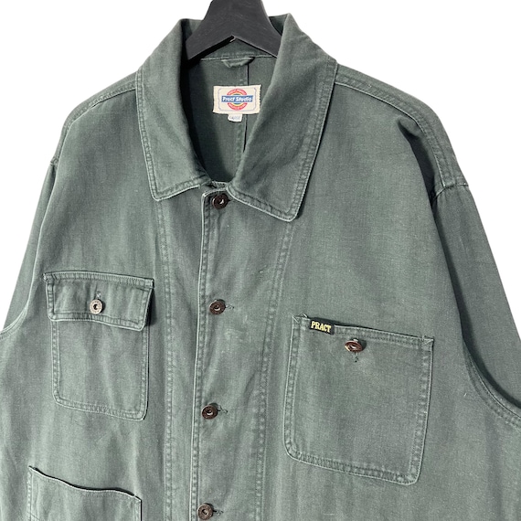 Vintage 90's Pract Studio French Chore Jacket Workers Dark