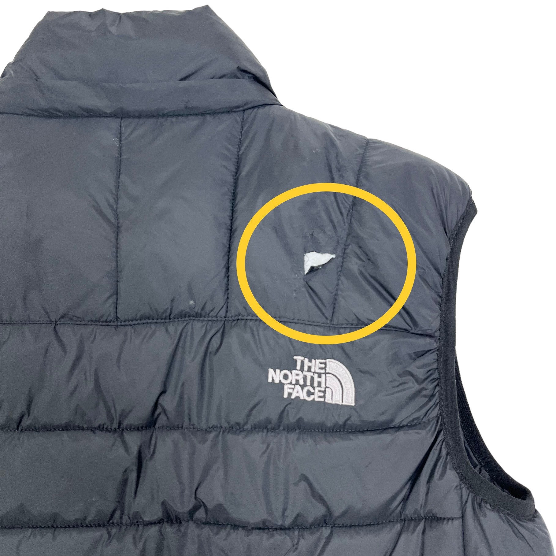 TNF the North Face Sleeveless Puffer Vest Outdoor Black Size