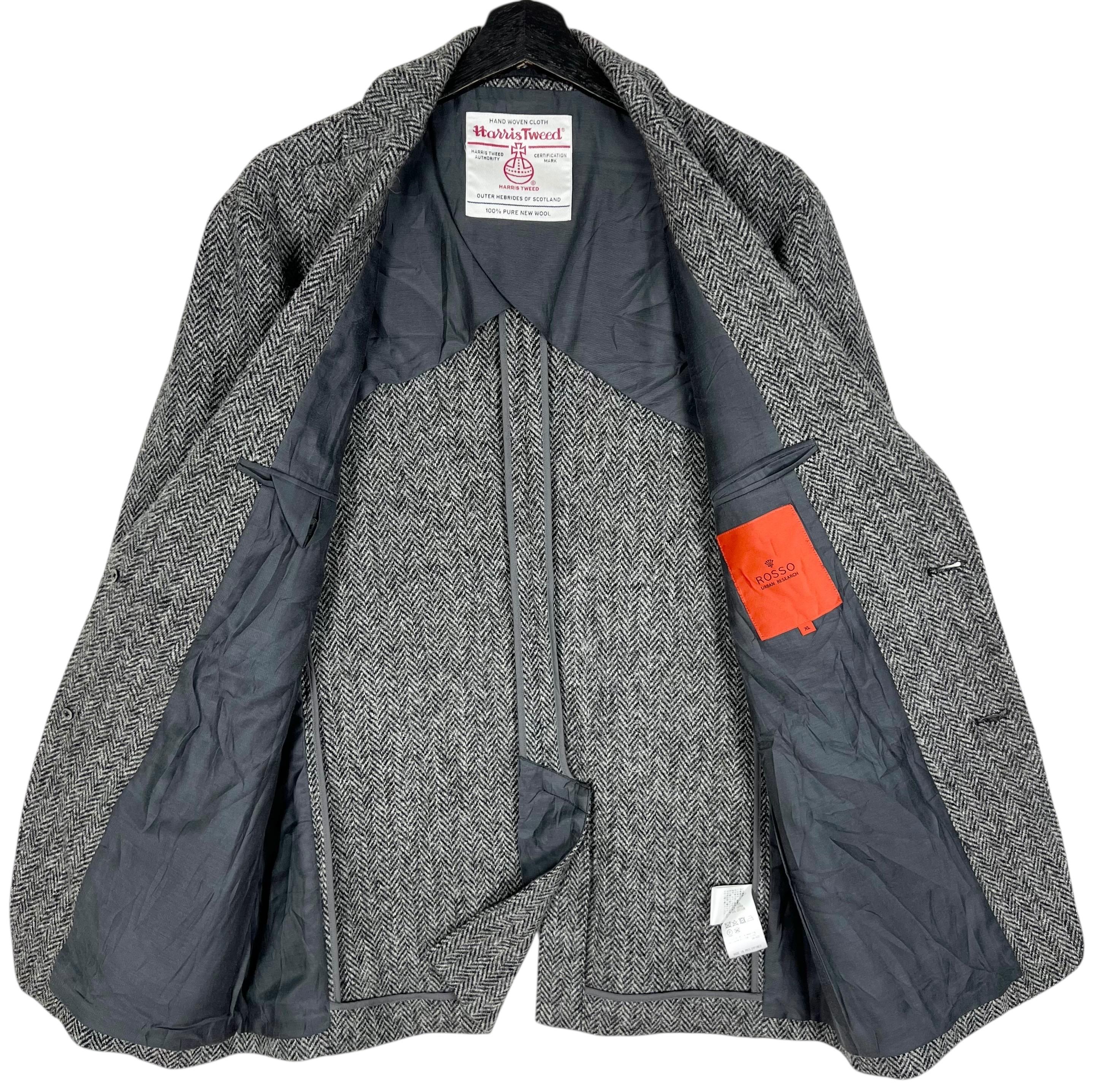 Harris Tweed X Rosso Urban Research Herringbone Tweed Women Blazer