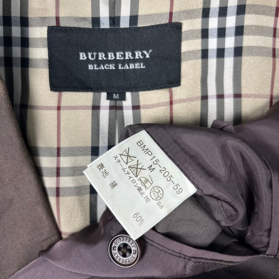 Burberry Black Label Jacket Luxury Brand Faded Black Size Medium