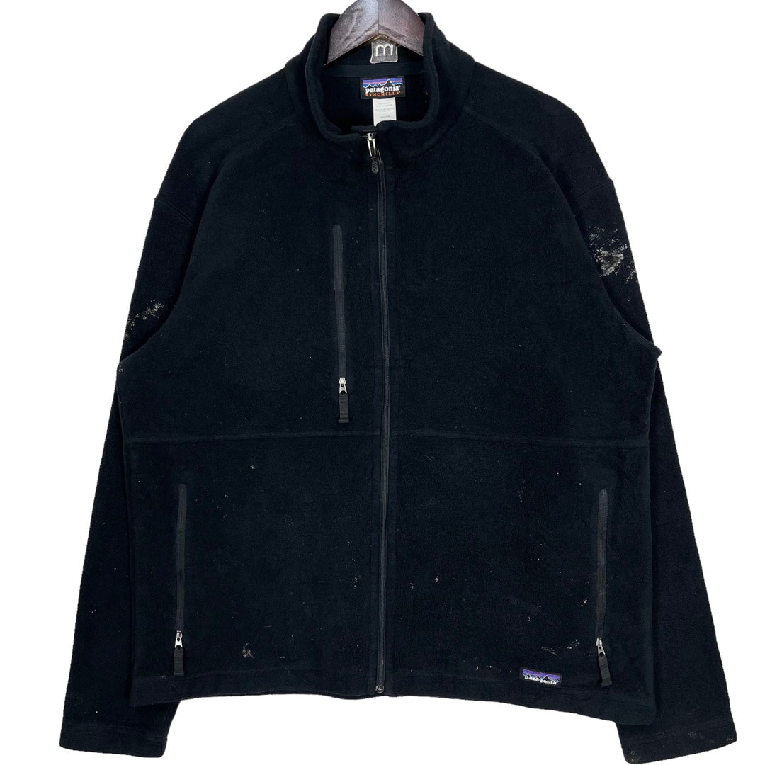 Patagonia Synchilla Fleece Jacket Mens Outdoor Brand Hiking Black Size Large Etsy Ireland