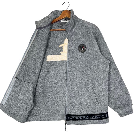 Vintage Munsingwear Grand Slam Fleece Jacket Grey… - image 4