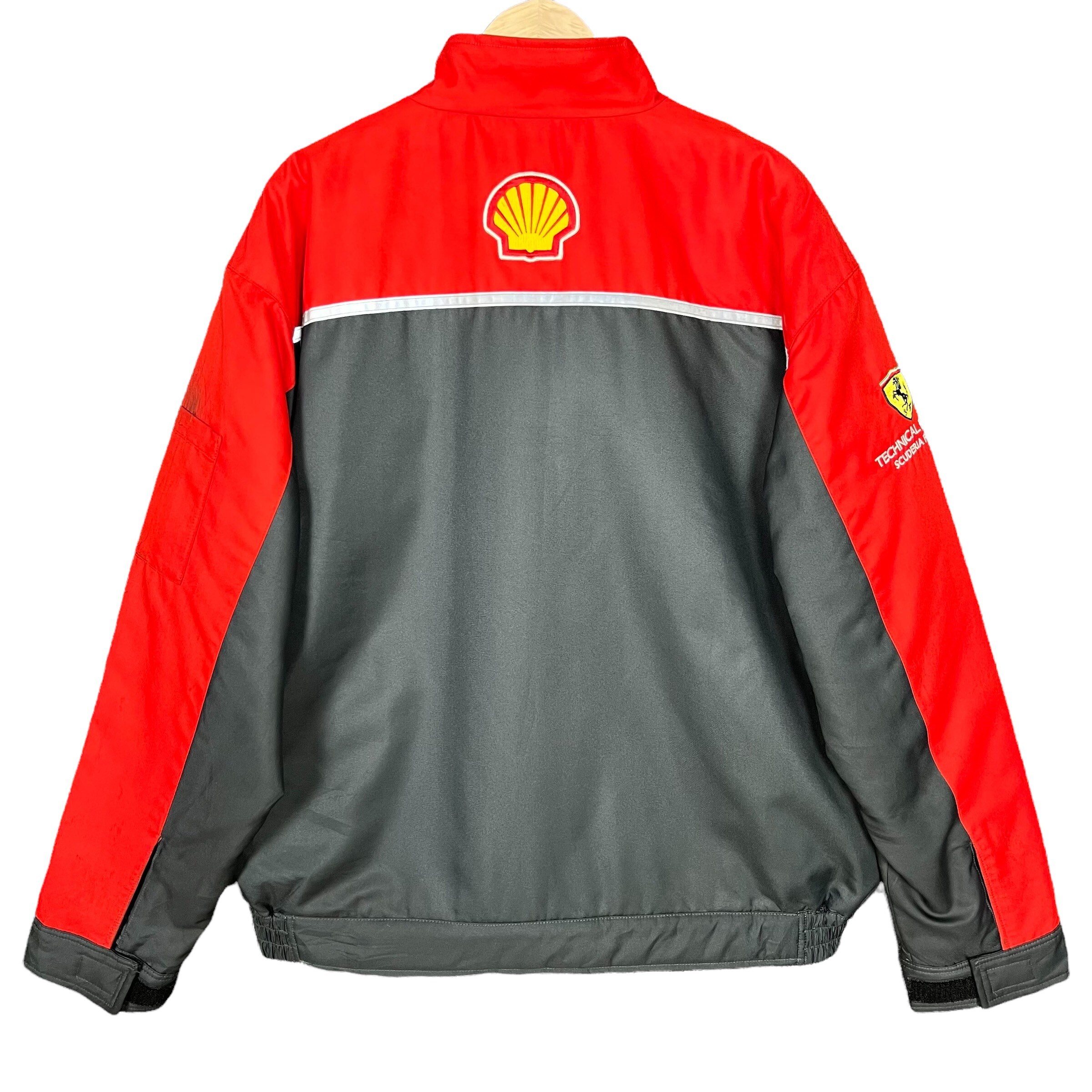 Shell Ferrari Zip up Track Staff F1 Jacket Size Large Made