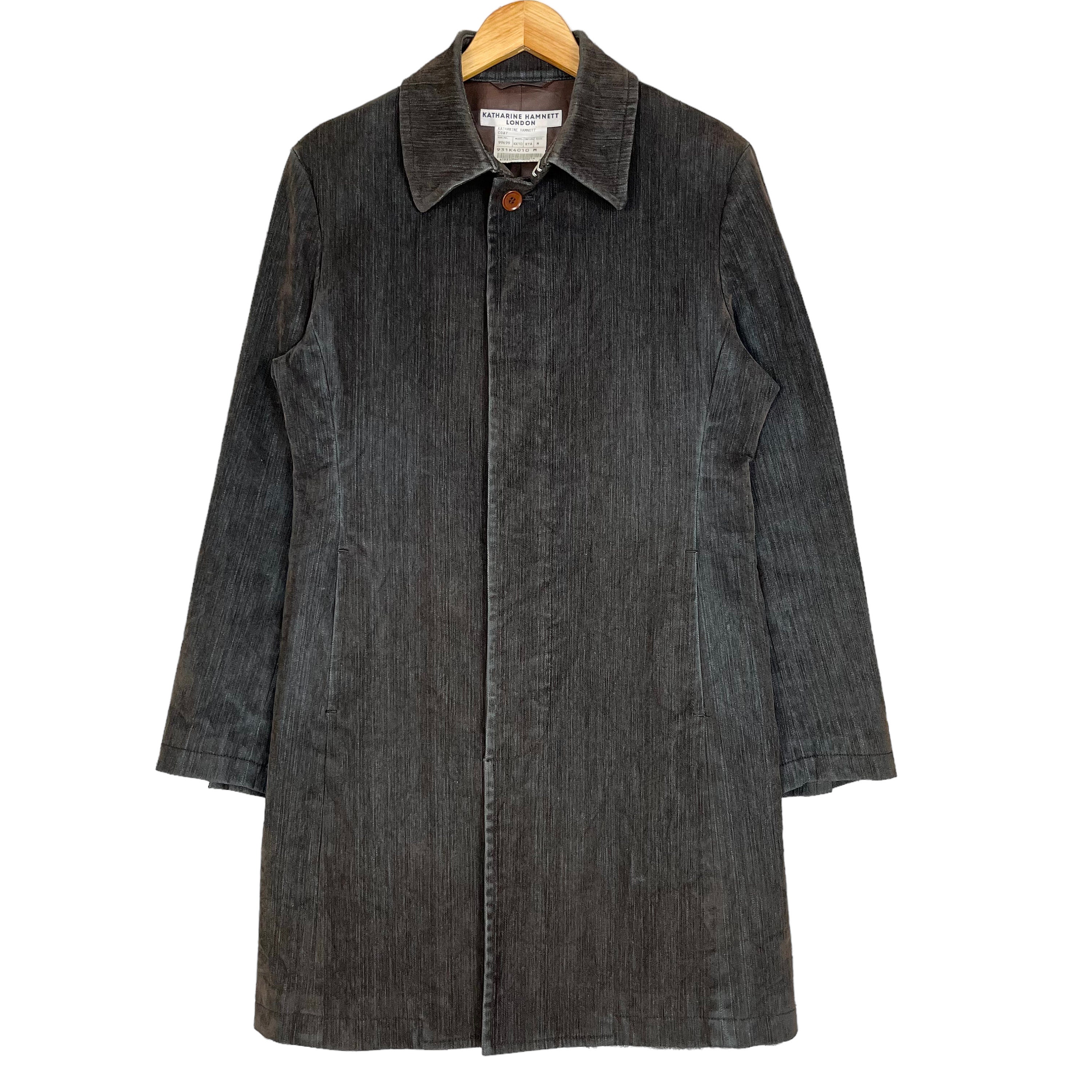ジャケット・アウター KATHARINE HAMNETT Velvet long coat Katharine Hamnett - Velvet Double Breasted Coat / Jacket in