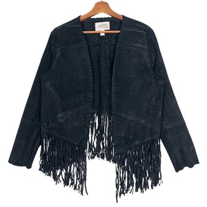 Forever 21 Leather Jacket Black Size Large
