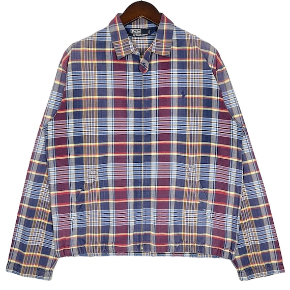 美品 現行 POLO RALPH LAUREN ハリントンジャケット チェック 楽天市場】ポロ ラルフローレン メンズ グラフチェックライナー