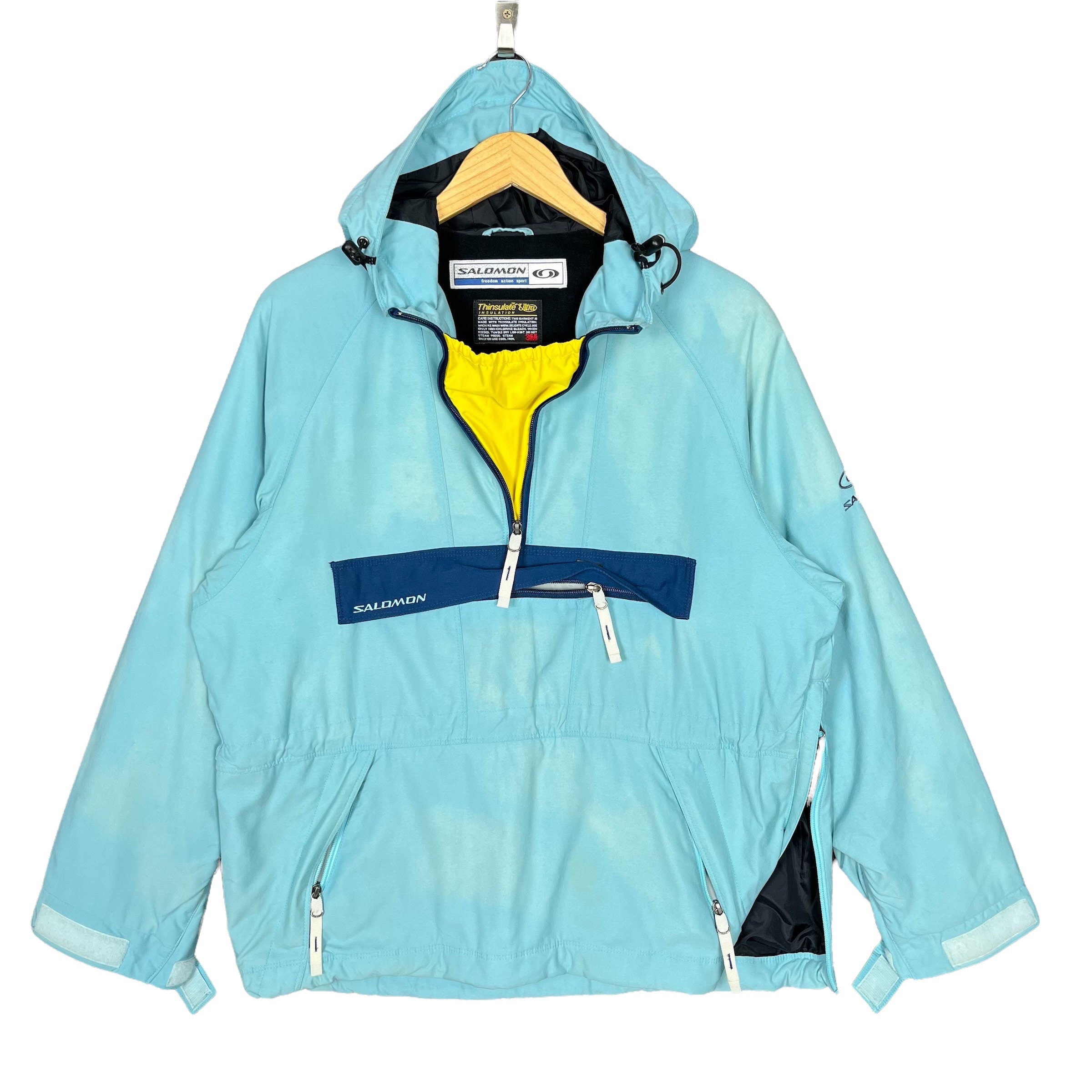 Salomon Half Zipper Anorak Pocket Hoodie Jacket Outdoor Hiking