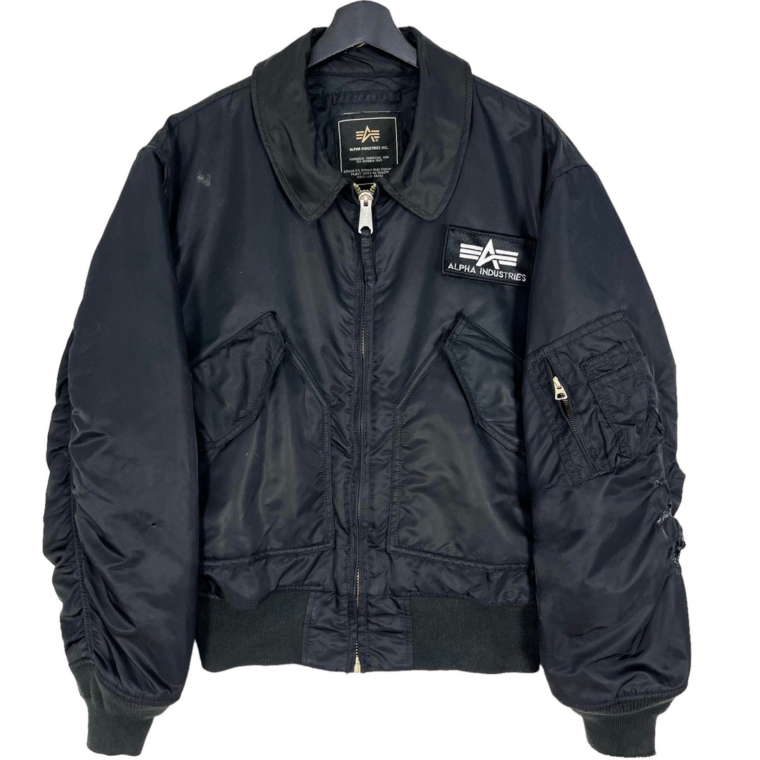 Alpha Industries Flight Bomber Jacket Men's Military Black Alpha Industries Flight Bomber Jacket Men's Military Black