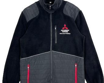 Mitsubishi Motors Zipper Padding Fleece Jacket Motorsports Racing