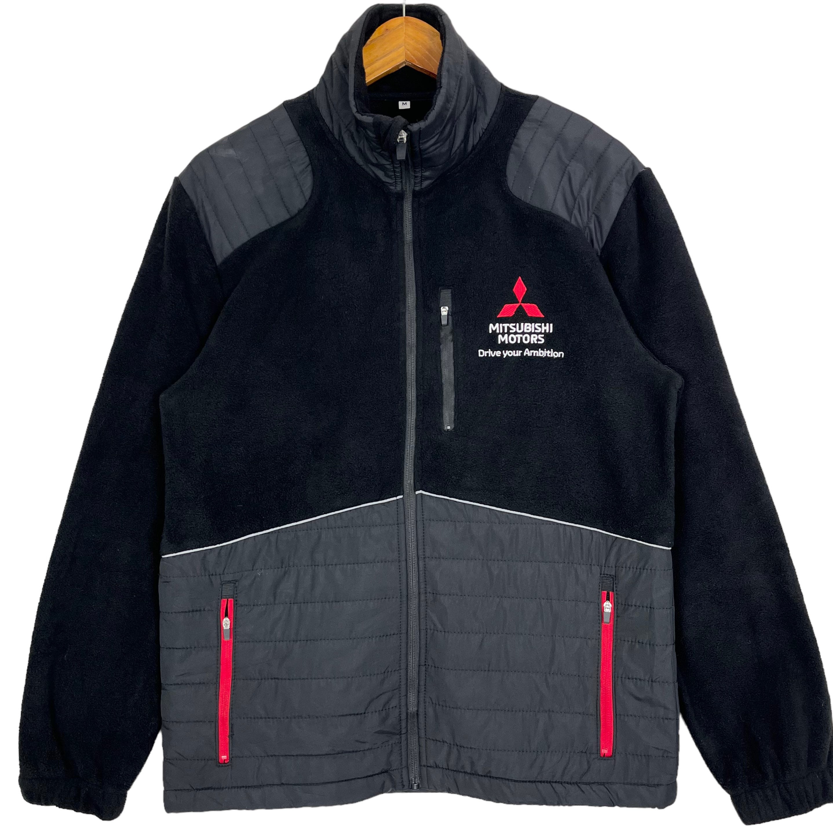 Mitsubishi Motors Zipper Padding Fleece Jacket Motorsports Racing