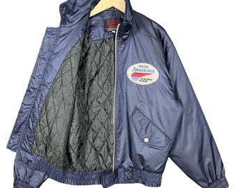 Vintage 90's Yamaha Americana Racing Team Zip up Jacket Blue Vintage 90's Yamaha Americana Racing Team Zip up Jacket Blue