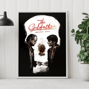 The Godfather Poster - Francis Ford Coppola - Minimalist Movie Poster - Vintage Retro Art - Custom Poster - Wall Art Print - Home decor