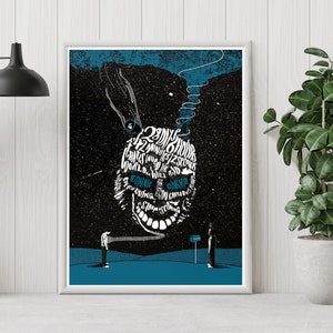 Donnie Darko Poster - Richard Kelly - Minimalist Movie Poster - Vintage Retro Art Print - Custom Poster - Wall Art Print - Home Decor - Gift