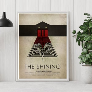 The Shining Poster - Stanley Kubrick - Minimalist Movie Poster - Vintage Retro Art Print - Custom Poster - Wall Art Print - Home Decor