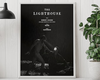 The Lighthouse Poster - Robert Eggers - Minimalist Movie Poster - Vintage Retro Art Print - Custom Poster - Wall Art Print - Home decor