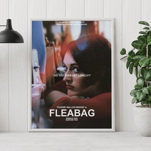 Fleabag Poster - Phoebe Waller-Bridge - Minimalist Tv Series Poster - Vintage Retro Art Print - Custom Poster - Wall Art Print - Home Decor