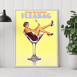 Fleabag Poster - Phoebe Waller-Bridge - Minimalist Tv Series Poster - Vintage Retro Art Print - Custom Poster - Wall Art Print - Home Decor