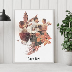 Lady Bird Poster - Greta Gerwig - Minimalist Movie Poster - Vintage Retro Art Print - Custom Poster - Wall Art Print - Home Decor - Gift