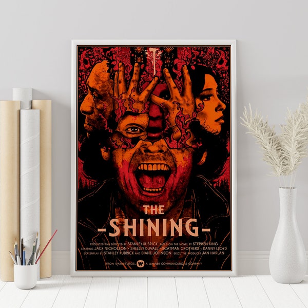 The Shining Poster - Stanley Kubrick - Minimalist Movie Poster - Vintage Retro Art Print - Custom Poster - Wall Art Print - Home Decor
