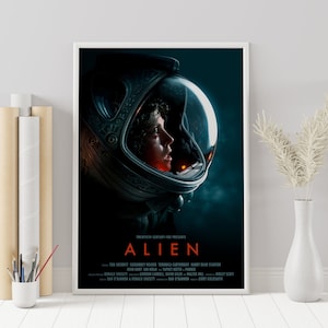 Alien Poster - Alien - Ridley Scott - Minimalist Movie Poster - Vintage Retro Art Print - Custom Poster - Wall Art Print - Home Decor - Gift