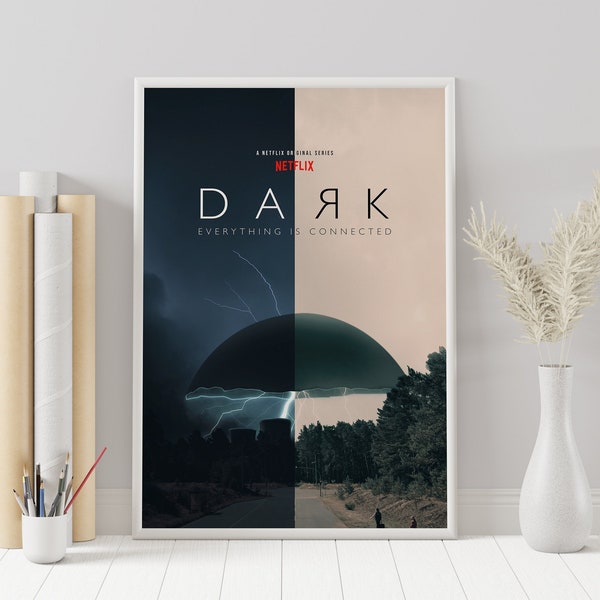 Dark Tv Series Poster - Dark Poster - Minimalist Tv Series Poster - Vintage Retro Art Print - Custom Poster - Wall Art Print - Home Decor