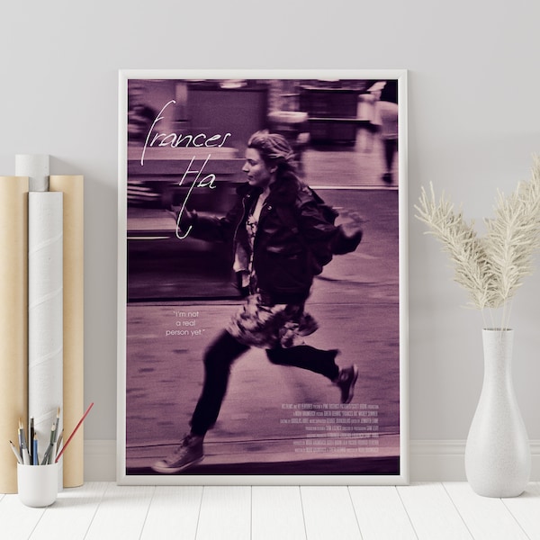 Frances Ha Poster - Noah Baumbach - Minimalist Movie Poster - Vintage Retro Art Print - Custom Poster - Wall Art Print - Home Decor - Gift