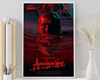 Apocalypse Now Poster - Francis Ford Coppola - Minimalist Movie Poster - Vintage Retro Print - Custom Poster - Wall Art Print - Home Decor