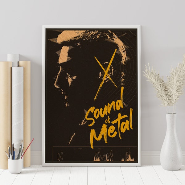 Sound of Metal Poster - Darius Marder - Minimalist Movie Poster - Vintage Retro Art Print - Custom Poster - Wall Art Print - Home Decor