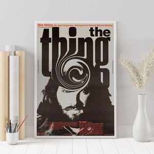 The Thing Poster - John Carpenter - Minimalist Movie Poster - Vintage Retro Art Print - Custom Poster - Wall Art Print - Home Decor - Gift