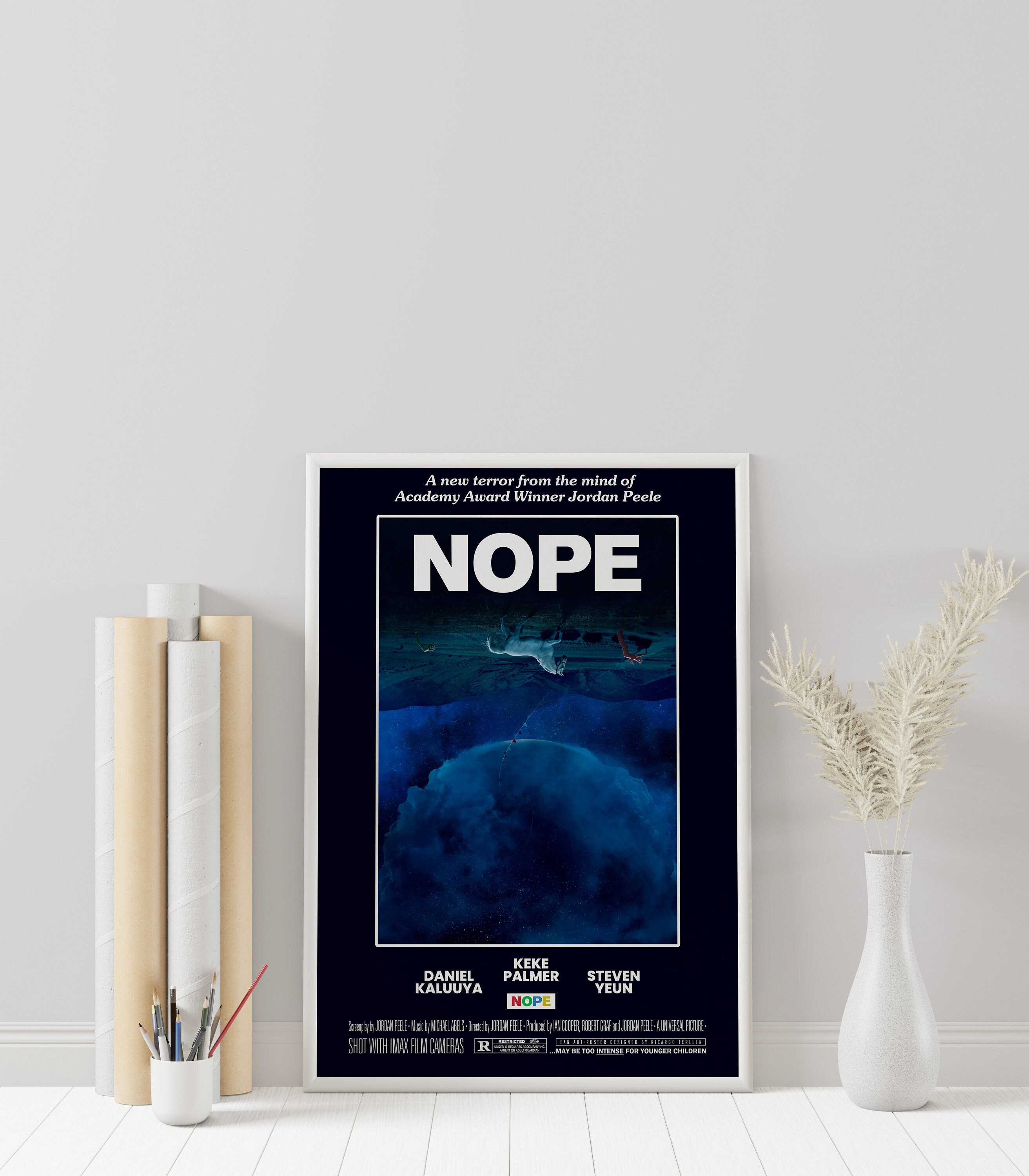 Nope Poster Nope Movie Poster Minimalist Movie Poster Etsy