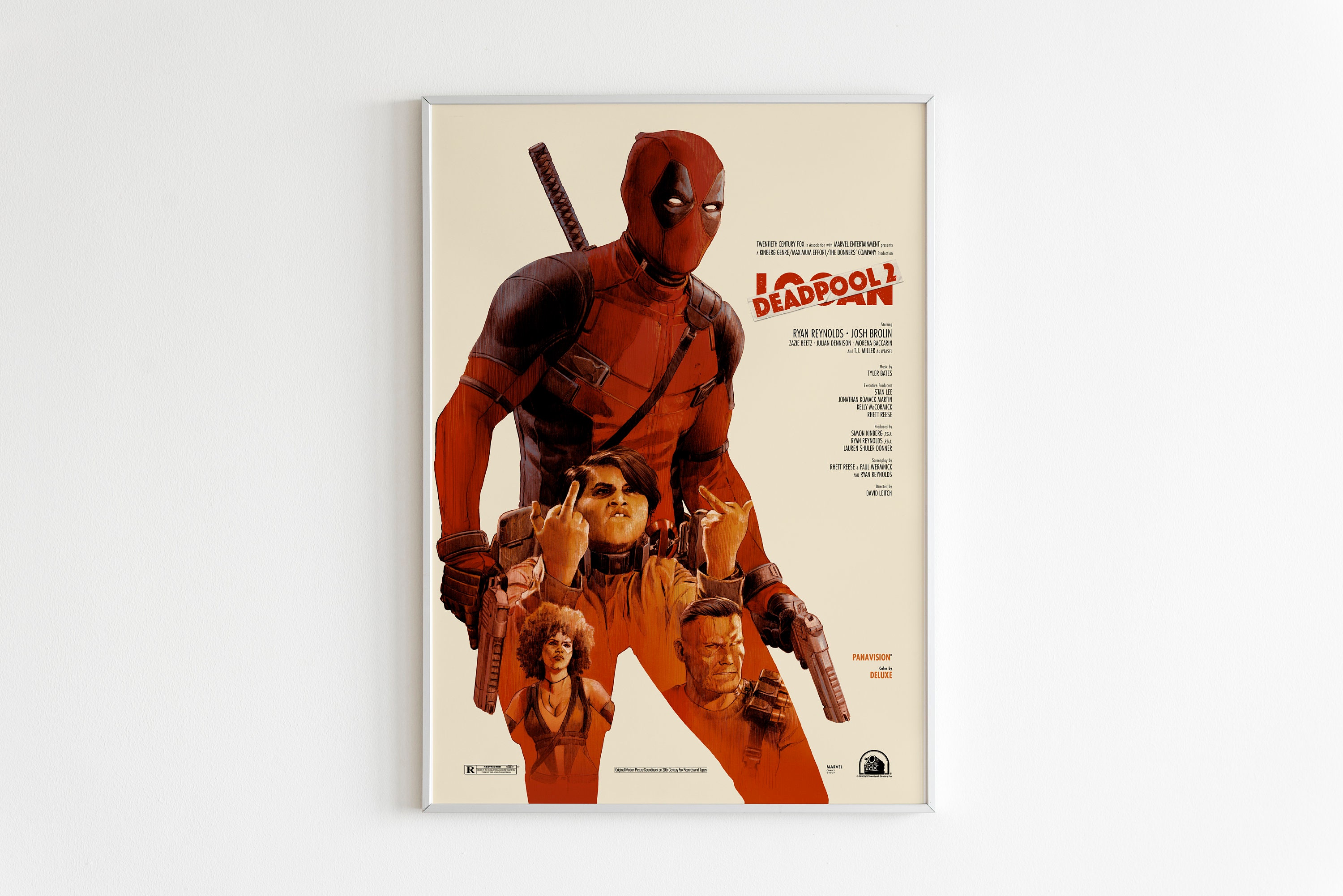 Deadpool Poster Deadpool Ryan Reynolds Minimalist Movie Poster Vintage  Retro Art Print Custom Poster Wall Art Print Home Decor 