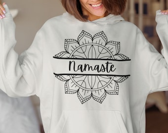 Namaste svg, namaste png, svg meditation, yoga mandala svg, om namaste, spiritual svg, esoteric svg