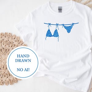 T-shirt bikini à motif œil maléfique