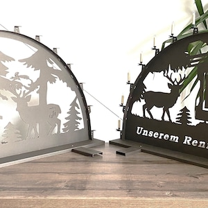 Large candle arch/light arch made of coated aluminum