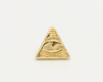 14K Gold Egyptian Eye Cartilage Earring – Tragus Piercing
