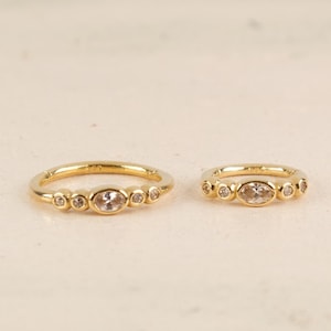 14K Solid Gold Knorpel facettierte Hoop Ohrring, Piercing Hoop, facettierte Helix Clicker