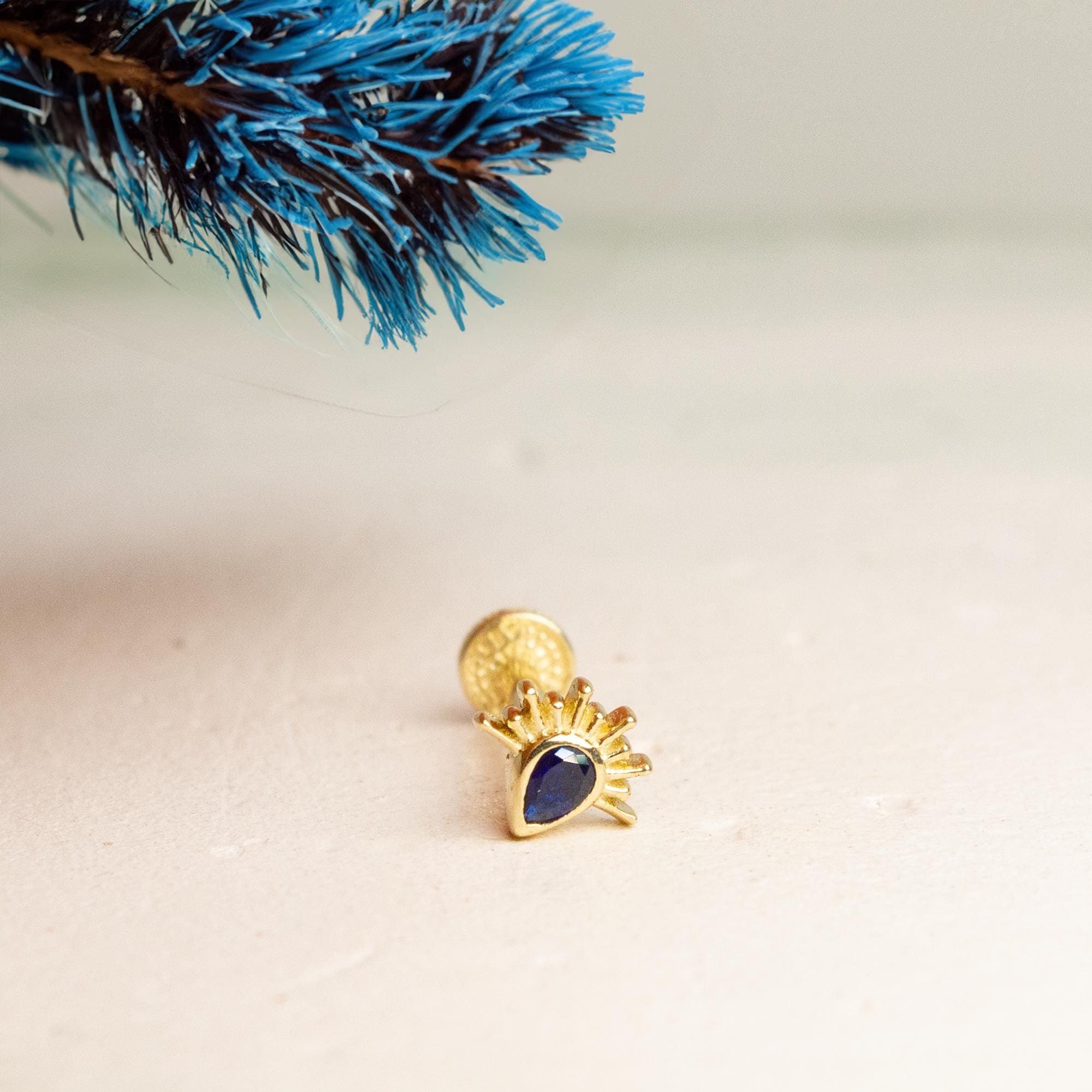 ◆STONEHENgE◆ Edge 14K Piercing SA24B80P Single StoneHenge 14K One Touch Single Earrings SA24BB4K 14K Rose