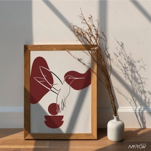 Geometric Hummingbird Printable Wall Art, Instant Digital Download, Picasso Inspired Abstract Animal Line Drawing, Modern Geometric Decor
