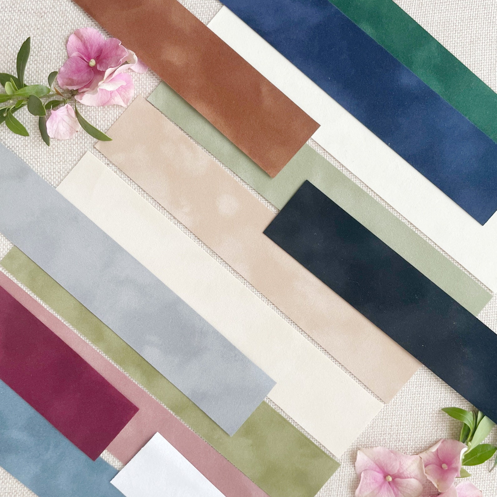 Velvet Belly Bands for Wedding Invitations Belly Band Wedding Etsy