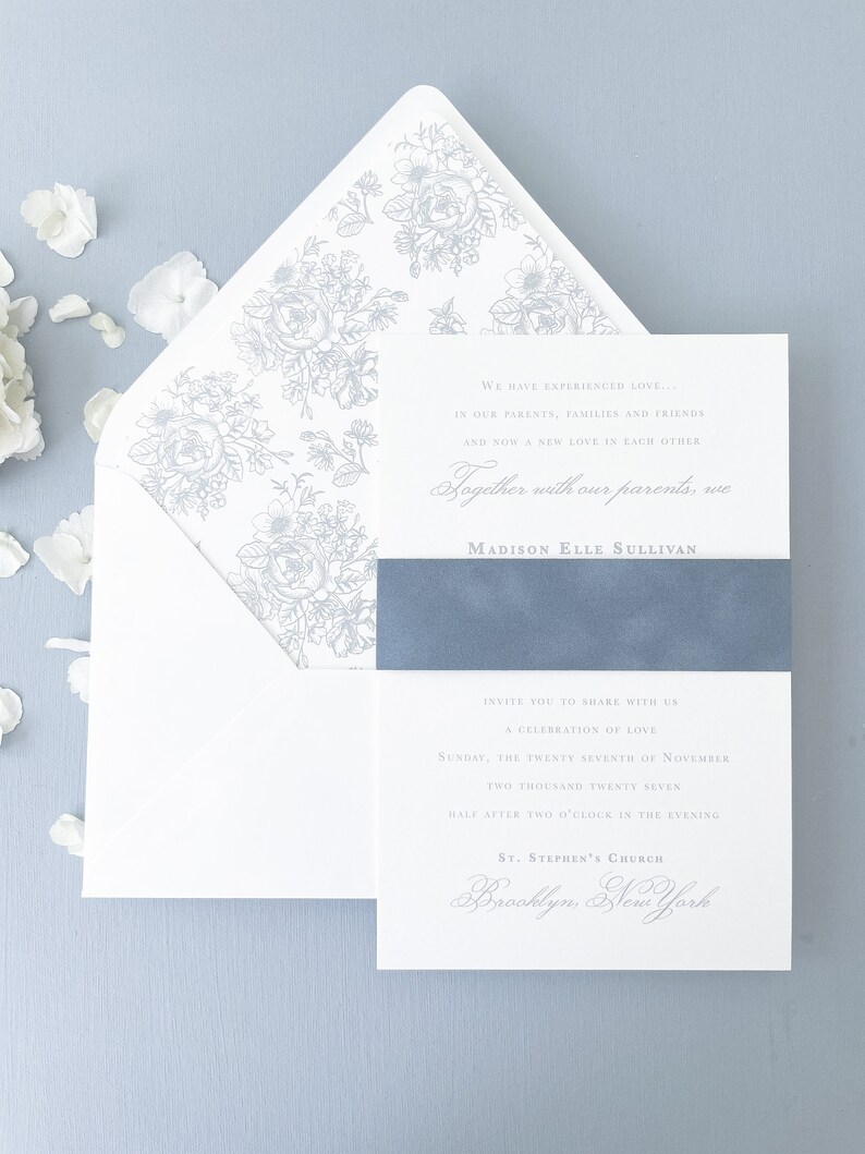 Velvet Belly Bands for Wedding Invitations Belly Band Wedding Etsy