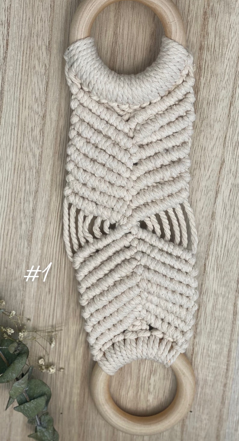 Macrame Dish Towel/hand Towel Holder Etsy