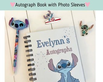 Disney Autograph Book WITH Photo Sleeves, Disney, autograph books, characters, universal Orlando, books, photo albums